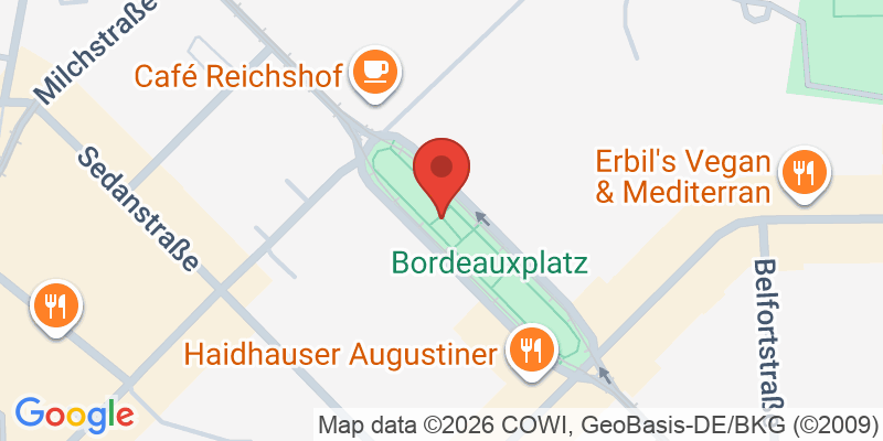 Mapa de la ubicación de Spielplatz "Bordeauxplatz"