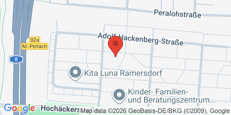 Mapa de la ubicación de Spielplatz "Hochäckerstraße, östlich der Anneliese-Fleyenschmidt-Straße"