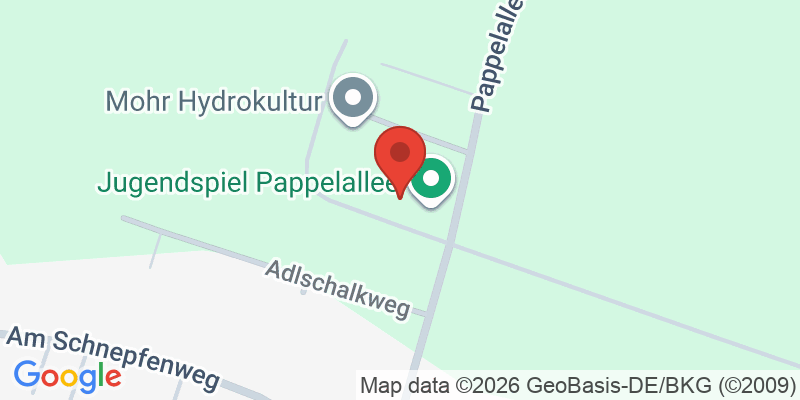 Mapa de la ubicación de Spielplatz "Pappelallee, neben der Hausnummer 39a"