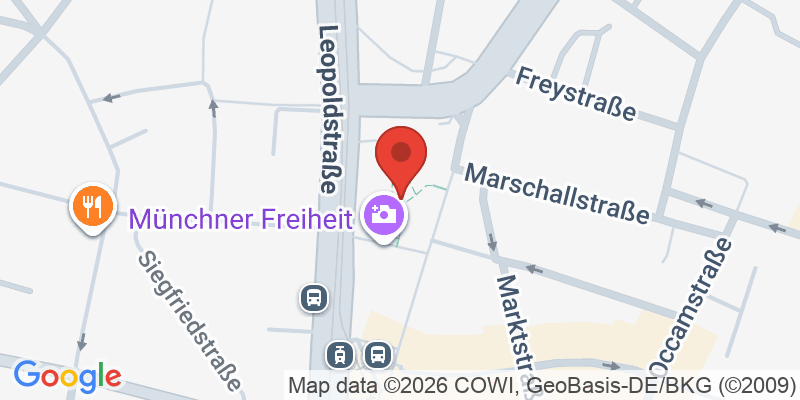 Mapa de la ubicación de Spielplatz "Münchner Freiheit, nördlich der U-Bahn"