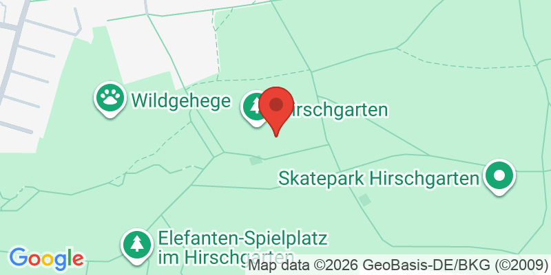 Mapa de la ubicación de Spielplatz "Hirschgarten, Kletterburg"