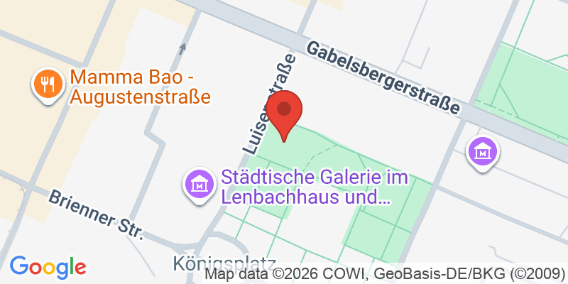 Mapa de la ubicación de Spielplatz "Luisenstraße 20, Königsplatz"