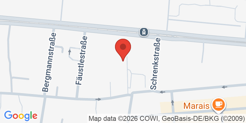 Mapa de la ubicación de Spielplatz "Schrenkstraße 8, Ecke Westendstraße"