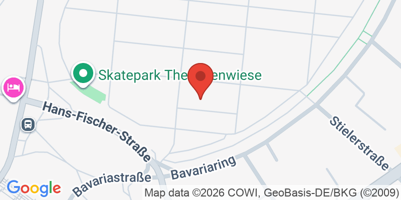 Mapa de la ubicación de Spielplatz "Theresienwiese Süd, Bolzplatz"