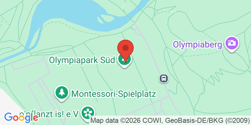 Mapa de la ubicación de Spielplatz "Olympiaberg, Spiridon-Louis-Ring, am Tollwoodgelände"