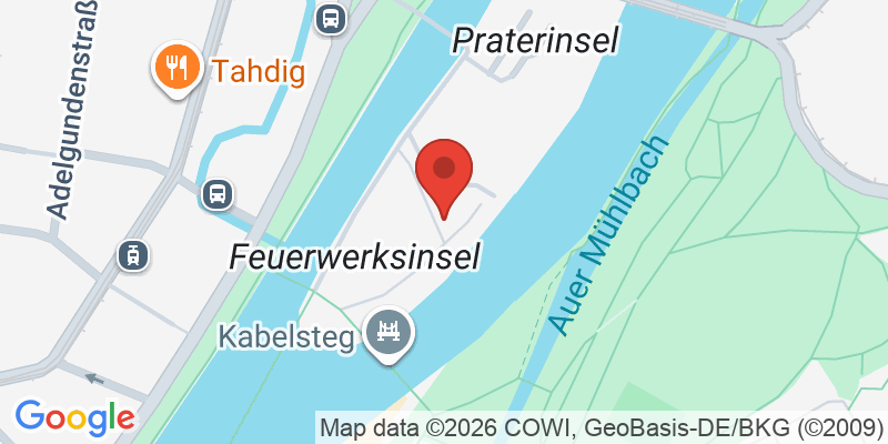 Mapa de la ubicación de Spielplatz "Praterinsel, südlich des Alpenvereins"