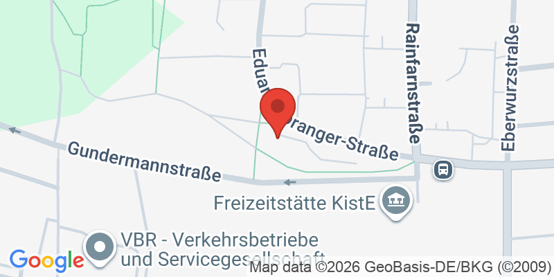 Mapa de la ubicación de Spielplatz "Gundermannstraße, Ecke Eduard-Spranger-Straße"