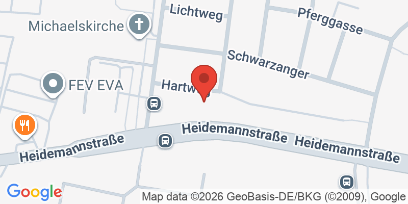 Mapa de la ubicación de Spielplatz "Hartweg, gegenüber der Hausnummer 16"