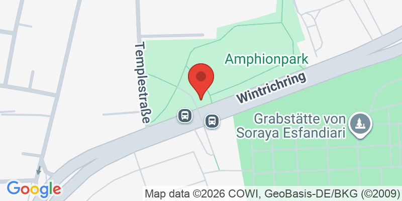 Mapa de la ubicación de Spielplatz "Amphionpark, Templestraße, Hangrutsche"