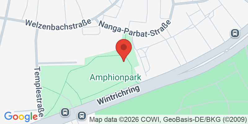 Mapa de la ubicación de Spielplatz "Amphionpark, Templestraße, Spielbereich"
