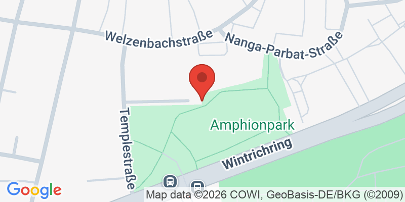 Mapa de la ubicación de Spielplatz "Amphionpark, Templestraße, Generationentreff"