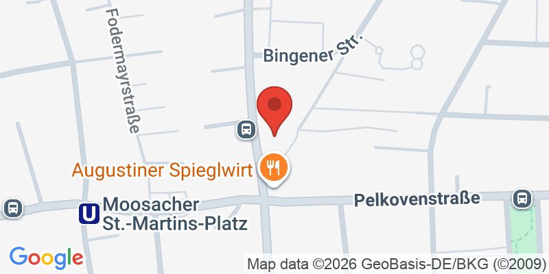 Mapa de la ubicación de Spielplatz "Bingener Straße, Ecke Feldmochinger Straße"