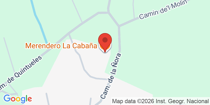 Mapa de la ubicación de Merendero La Cabaña