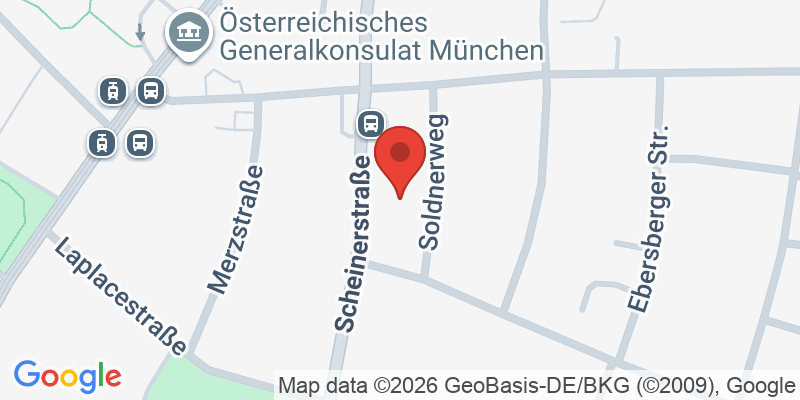 Mapa de la ubicación de Spielplatz "Soldnerweg, Ecke Donaustraße"