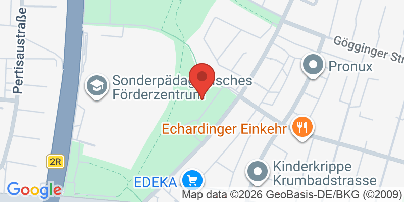 Mapa de la ubicación de Spielplatz "Echardinger Grünstreifen, Echardinger Straße"