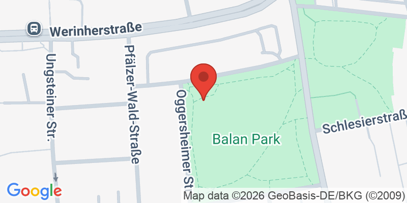 Mapa de la ubicación de Spielplatz "Balanpark, Oggersheimer Straße, Ecke Ruppertsberger Straße"