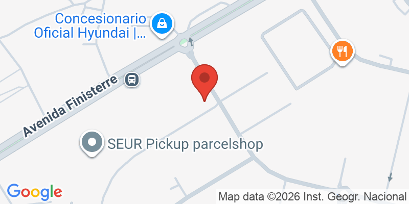 Mapa de la ubicación de El Pentágono (A Coruña)