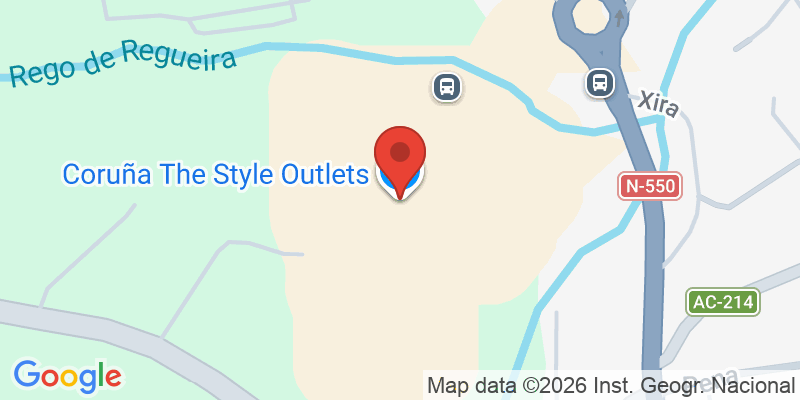 Mapa de la ubicación de Coruña The Style Outlets