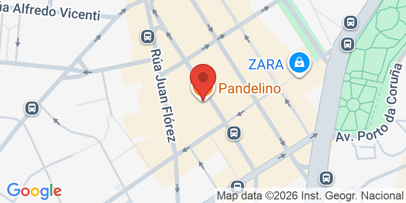 Mapa de la ubicación de Pandelino