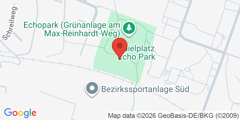 Mapa de la ubicación de Spielplatz "Echopark Süd, Max-Reinhard-Weg"