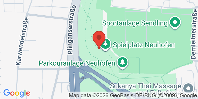 Mapa de la ubicación de Spielplatz "Neuhofen Nord, Plinganserstraße"