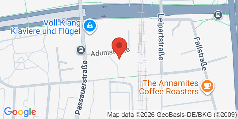 Mapa de la ubicación de Spielplatz "Adunistraße, Ecke Passauerstraße"