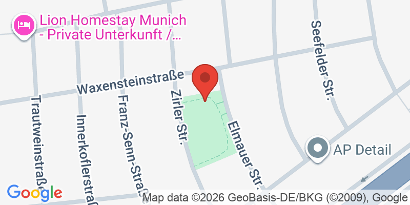 Mapa de la ubicación de Spielplatz "Zirler Straße, gegenüber Hausnummer 12"