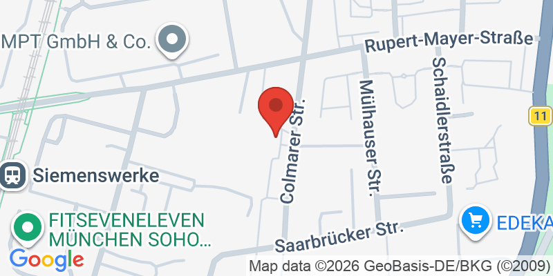 Mapa de la ubicación de Spielplatz "Rupert-Mayer-Straße, Ecke Colmarer Straße"