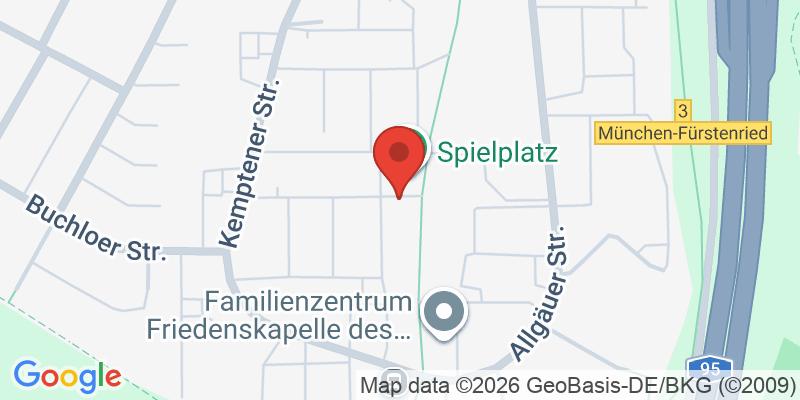 Mapa de la ubicación de Spielplatz "Allgäuer Straße 102"