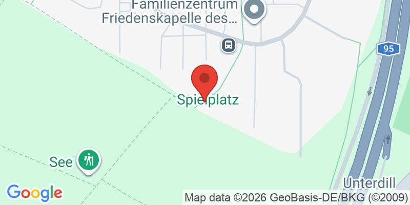 Mapa de la ubicación de Spielplatz "Kemptener Straße, gegenüber Hausnummer 52"