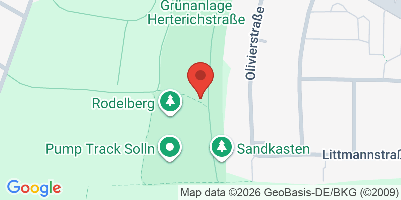 Mapa de la ubicación de Spielplatz "Herterichstraße, westlich der Oliverstraße 28 und 42"