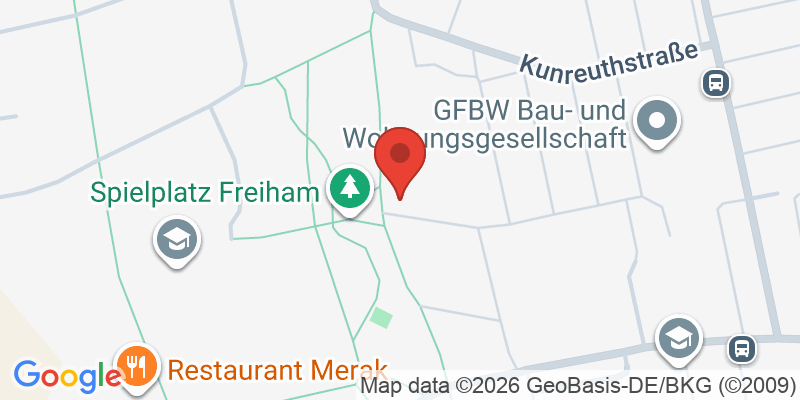 Mapa de la ubicación de Spielplatz "Kunreuthstraße, nördlich der Wiesentfelser Straße"
