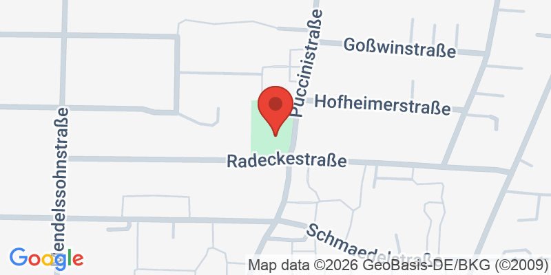 Mapa de la ubicación de Spielplatz "Radeckestraße, Ecke Puccinistraße"