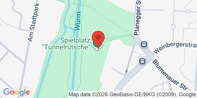 Mapa de la ubicación de Spielplatz "Pasinger Stadtpark, westlich Hugo-Fey-Weg"