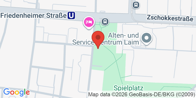 Mapa de la ubicación de Spielplatz "Burgkmairstraße, westlich des Kiem-Pauli-Wegs"