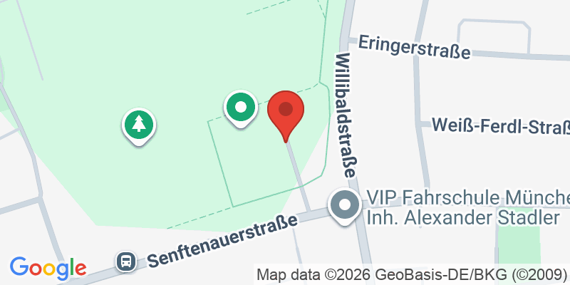 Mapa de la ubicación de Spielplatz "Willibaldstraße, Ecke Senftenauer Straße"