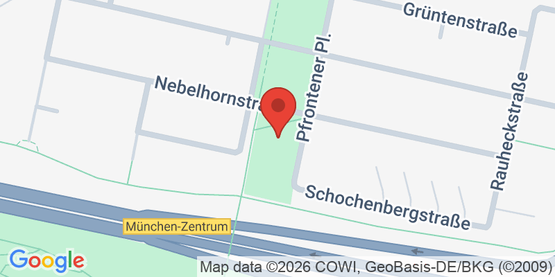 Mapa de la ubicación de Spielplatz "Pfrontener Platz südlich, zur Nebelhornstraße"