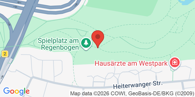 Mapa de la ubicación de Spielplatz "Westpark Ost, am Regenbogen"