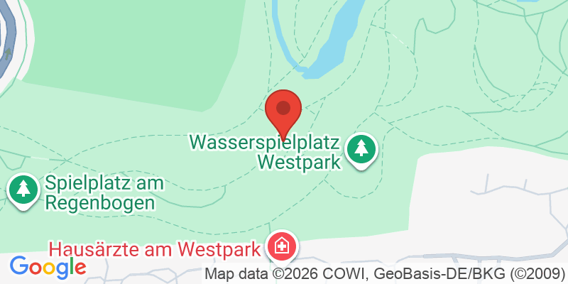Mapa de la ubicación de Spielplatz "Westpark Ost, am Sardenhaus"