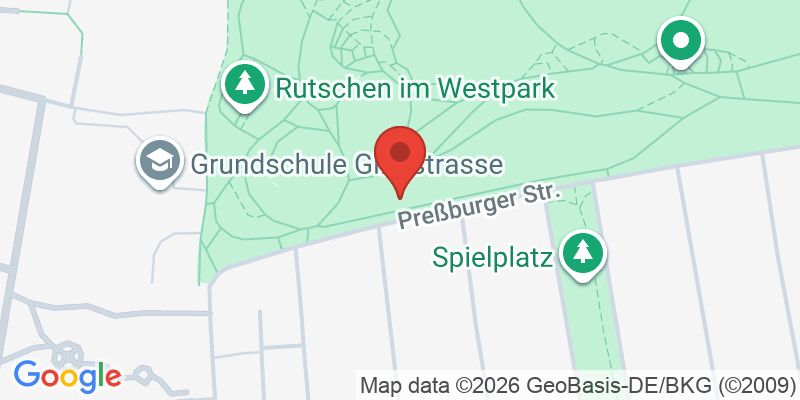 Mapa de la ubicación de Spielplatz "Preßburger Straße, Westpark Südrand"