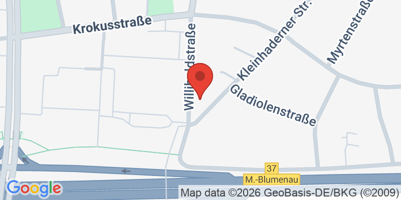 Mapa de la ubicación de Spielplatz "Kleinhaderner Straße, Ecke Willibaldstraße"