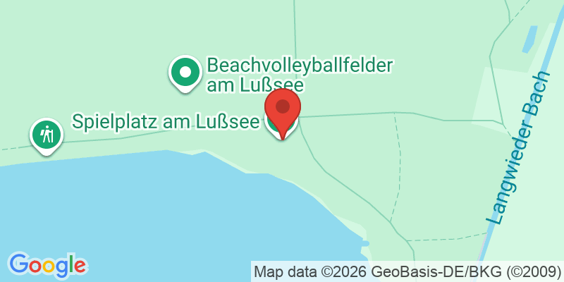 Mapa de la ubicación de Spielplatz "Lußsee Badegelände III, Kreuzkapellenstraße bei WC"
