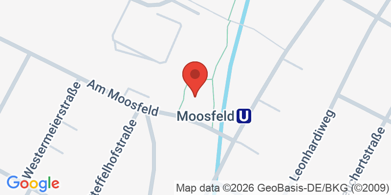 Mapa de la ubicación de Spielplatz "Am Moosfeld, gegenüber Hausnummer 90"