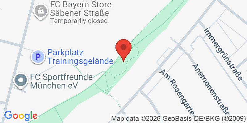 Mapa de la ubicación de Spielplatz "Am hohen Weg, östlich des FC Bayern München"