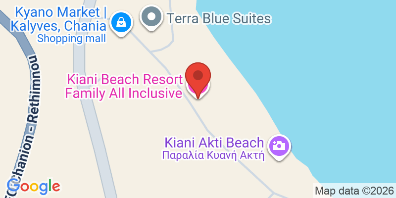 Mapa de la ubicación de Kiani Beach Resort Family All Inclusive