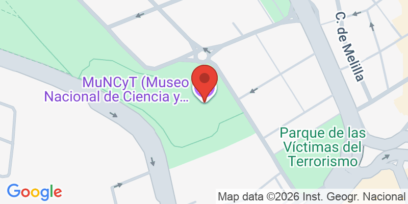 Mapa de la ubicación de MuNCyT (Museo Nacional de Ciencia y Tecnología)