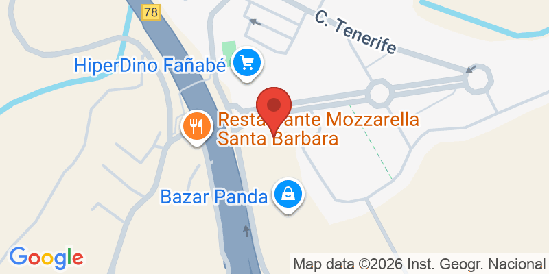 Mapa de la ubicación de JUMP ZONE TENERIFE TRAMPOLINE PARK
