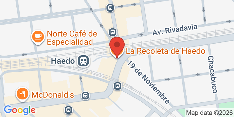 Mapa de la ubicación de La Recoleta de Haedo