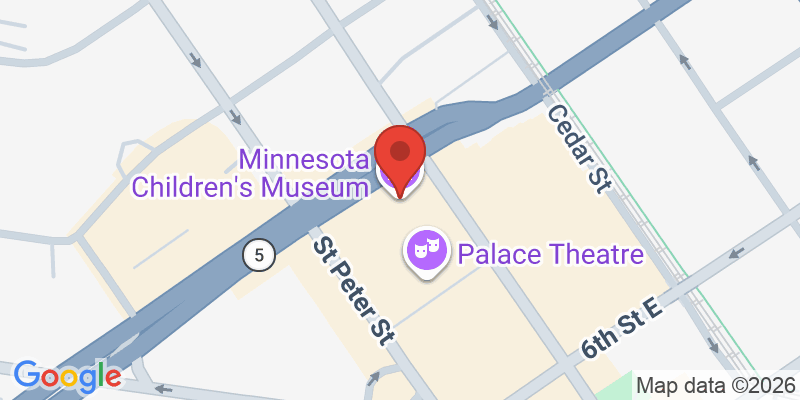 Mapa de la ubicación de Minnesota Children's Museum