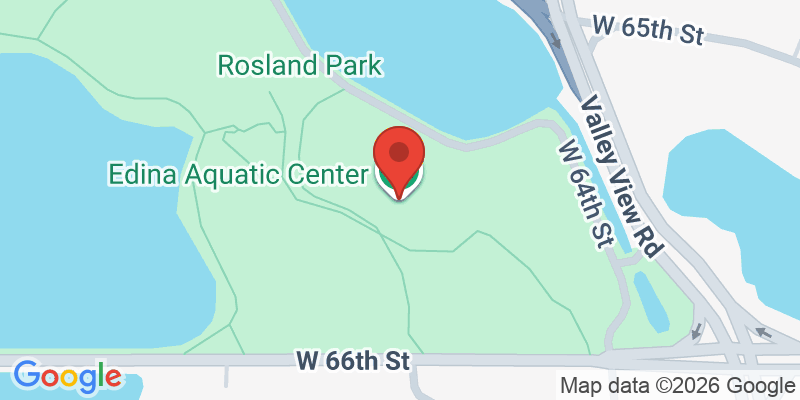 Mapa de la ubicación de Edina Aquatic Center